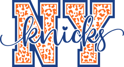 NBA lover tshirt design, Team Ny Knicks, cheetah skin - free svg file for members