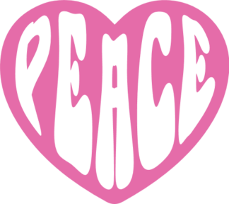 Peace heart, positive vibes, sweatshirt design - free svg file for members