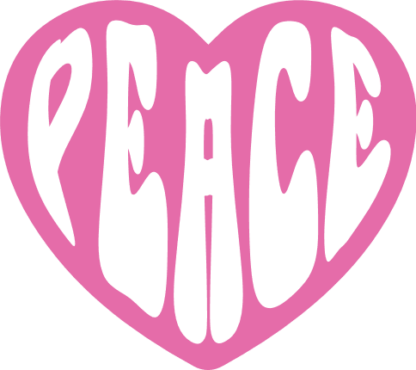 Peace heart, positive vibes, sweatshirt design - free svg file for members