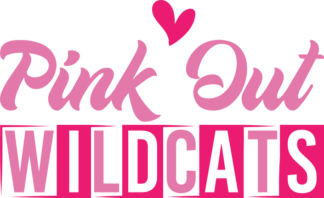 Pink out wildcats, breast cancer awareness tshirt design - free svg file for members