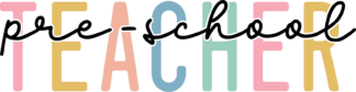 Pre-school teacher, sweatshirt design for teacher - free svg file for members
