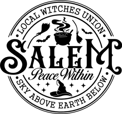 Salem Local Witches Union Peace Within Sky Above Earth Below, Halloween tshirt design - free svg file for members