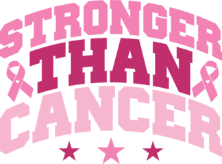 Breast cancer awareness sweatshirt design, Stronger than cancer - free svg file for members