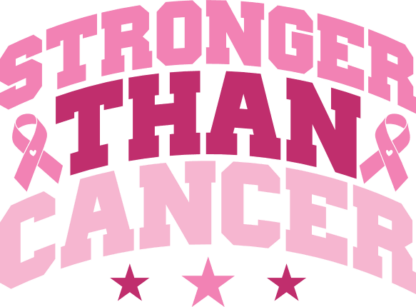 Breast cancer awareness sweatshirt design, Stronger than cancer - free svg file for members