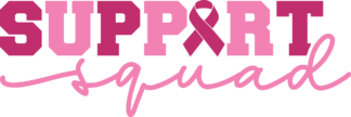 Support squad, breast cancer awareness tshirt design - free svg file for members