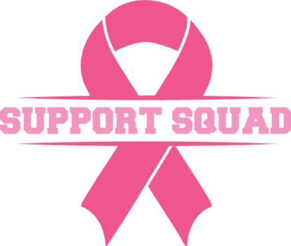 Support squad, pink ribbon, breast cancer awareness tshirt design - free svg file for members