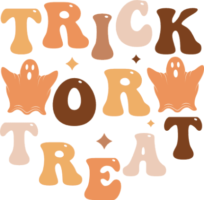 Trick or treat, Halloween tshirt design - free svg file for members