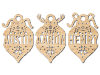 Christmas customized hanging ornaments svg bundle, decor - free svg file for members