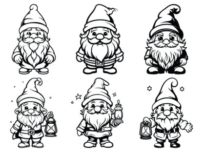 Christmas gnomes svg bundle, Vector images - free svg file for members