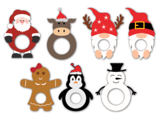 Christmas candy dome svg bundle, decor - free svg file for members
