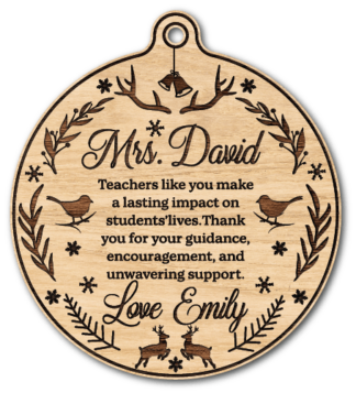 Personalized Christmas gift for teacher, Mrs. teachers like you make a lasting impact on students lives - free svg file for members