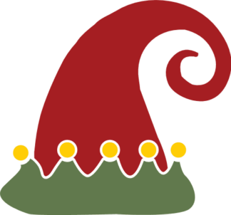 Elf hat clipart image, Christmas decor - free svg file for members