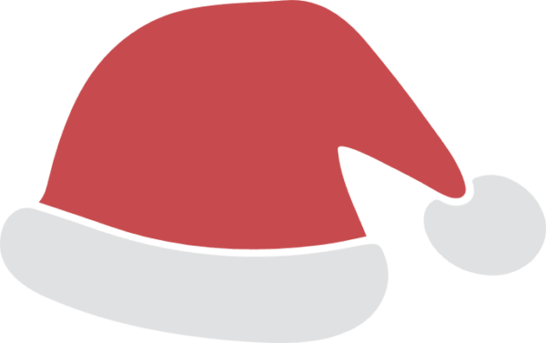 Christmas decor, Santa Claus hat clipart image - free svg file for