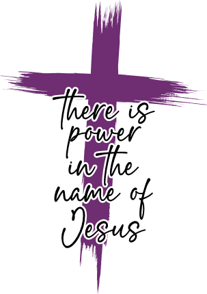 There is power in the name of Jesus, Distressed Christians cross, tshirt design - free svg file for members