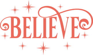 Believe sign, Christmas decor, tshirt design - free svg file for members