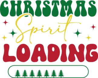 Christmas spirit loading, Funny sweatshirt design - free svg file for members