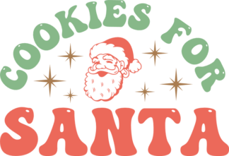 Cookies for Santa, decal, Christmas tray design - free svg file for members