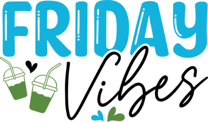 Friday vibes, funny black friday tumbler sticker - free svg file for members