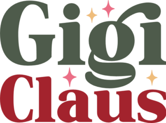 Gigi Claus, Christmas sweatshirt design - free svg file for members