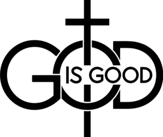 God is good, Christians cross, tshirt design - free svg file for members