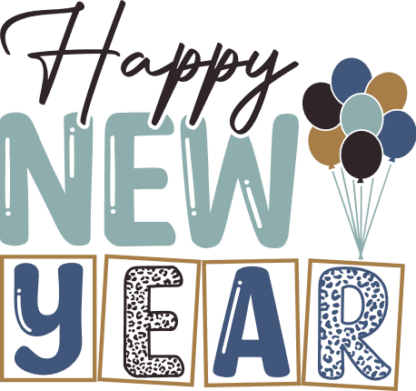 Happy new year, leopard skin, new year's eve tshirt design - free svg file for members