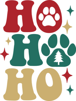 Hohoho sign, Funny Christmas tshirt design - free svg file for members