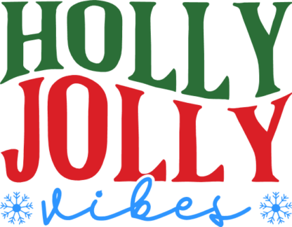 Holly jolly vibes, Christmas sweatshirt design - free svg file for members