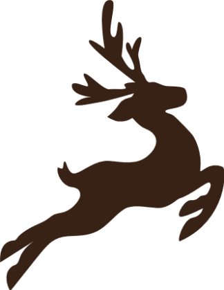 Jumping reindeer clipart image, Christmas decor - free svg file for members