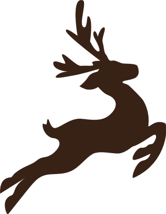 Jumping reindeer clipart image, Christmas decor - free svg file for ...