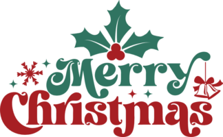 Merry Christmas, holly berry leaves, sweatshirt design - free svg file for members