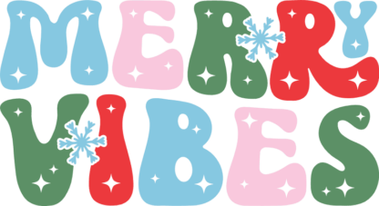Merry vibes, Christmas sweatshirt design - free svg file for members