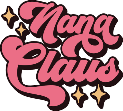 Nana Claus sign, Christmas sweatshirt design - free svg file for members