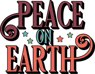 Peace on earth, Christmas tshirt design - free svg file for members