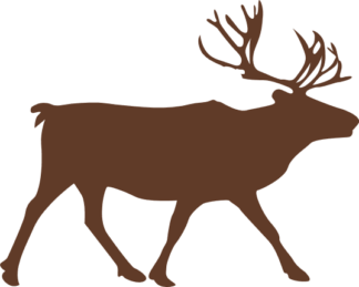 Walking Reindeer clipart image, Christmas decor - free svg file for members