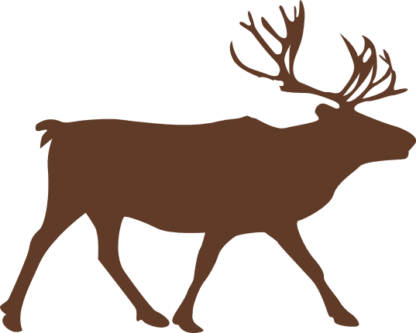 Walking Reindeer clipart image, Christmas decor - free svg file for members