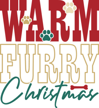 Warm, furry, Christmas, Funny Christmas gift for pets lover - free svg file for members