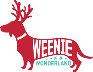 Weenie wonderland, Christmas dog with reindeer antler, gift for dogs lover - free svg file for members
