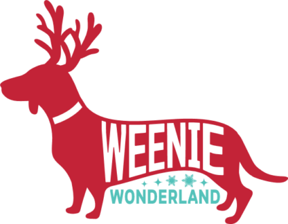 Weenie wonderland, Christmas dog with reindeer antler, gift for dogs lover - free svg file for members