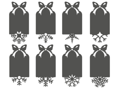 Christmas gift tags svg bundle, decor - free svg file for members