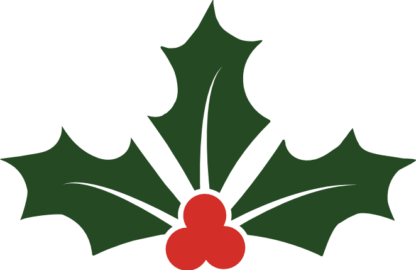 Holly berry leaf clipart image, Christmas - free svg file for members