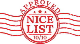 Approved nice list 10/10, Christmas stamp - free svg file for members