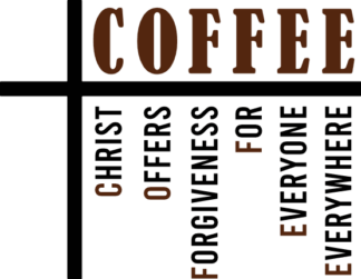 Coffee, Christ offers forgiveness for everyone everywhere, Christians mug design - free svg file for members