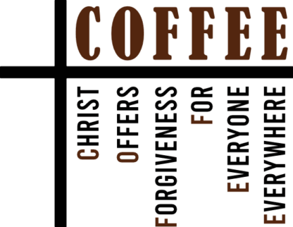 Coffee, Christ offers forgiveness for everyone everywhere, Christians mug design - free svg file for members