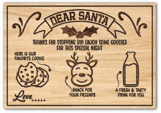 Dear Santa tray plate design, thanks for stopping by, enjoy some goodies for this special night - free svg file for members