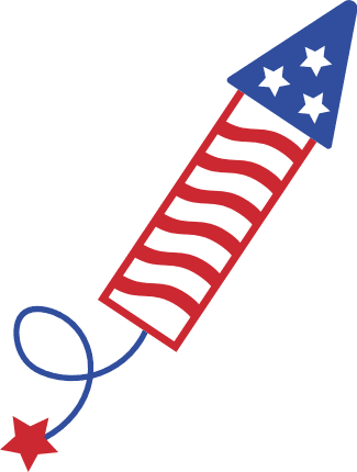 Firecracker clipart image for new year's party decor - free svg file for members