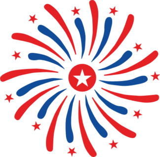 Firework clipart image for new year's decor - free svg file for members