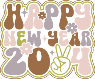 Happy new year 2024, sweatshirt design for her - free svg file for members