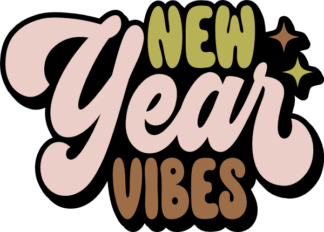 New year vibes, sweatshirt design - free svg file for members