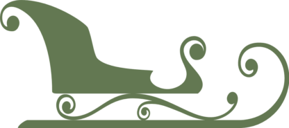 Santa Claus sleigh clipart image for Christmas decor - free svg file for members