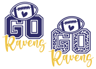 American football svg , Go Ravens free svg file for members, leopard skin, team support svg for tshirt